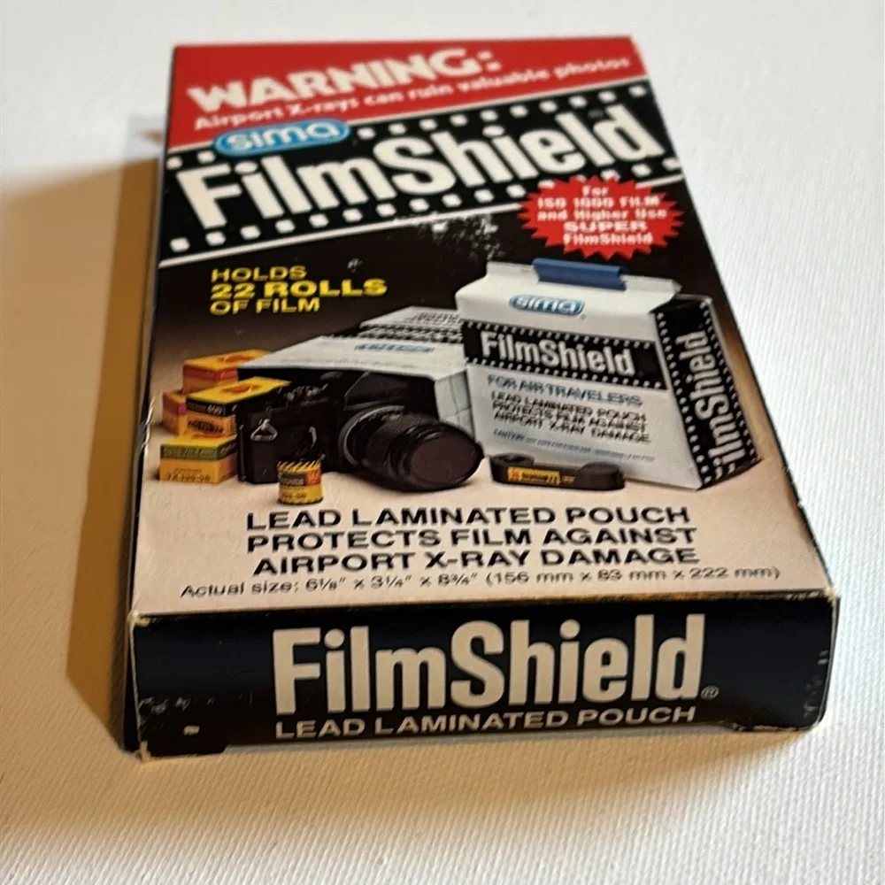 Sima Film Shield Lead Travel Pouch To Protect 35mm Film 1984 Film Shield Bag VTG